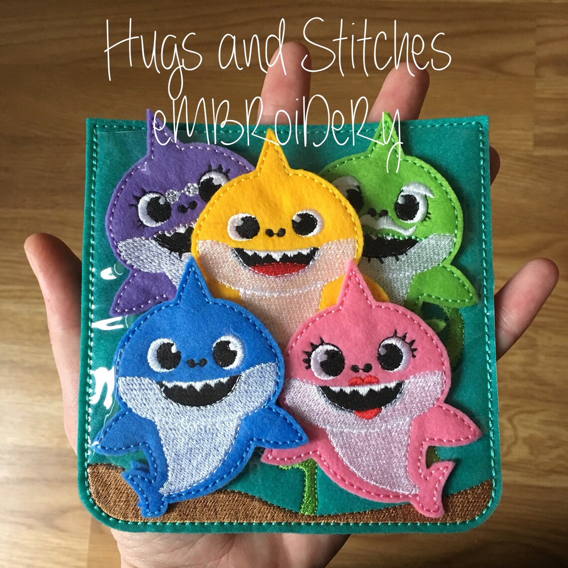 Shark Finger Puppet set Baby Shark Doo doo do do do do Etsy