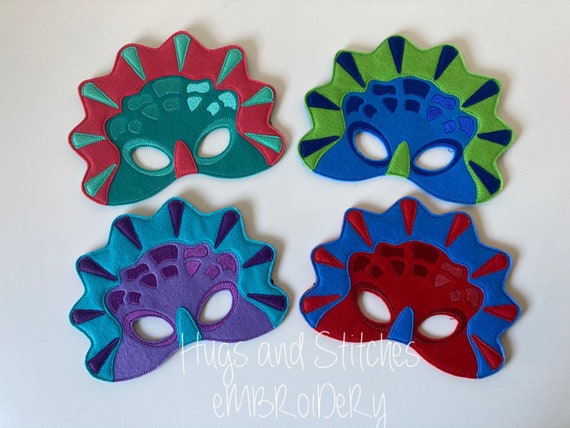 Máscara de dinosaurio / Máscara de triceratops / Máscara de - Etsy México