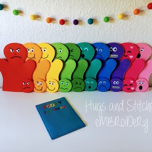 11 Piece Emotions Finger Puppet Set and Felt Board| Teaching Aid ...