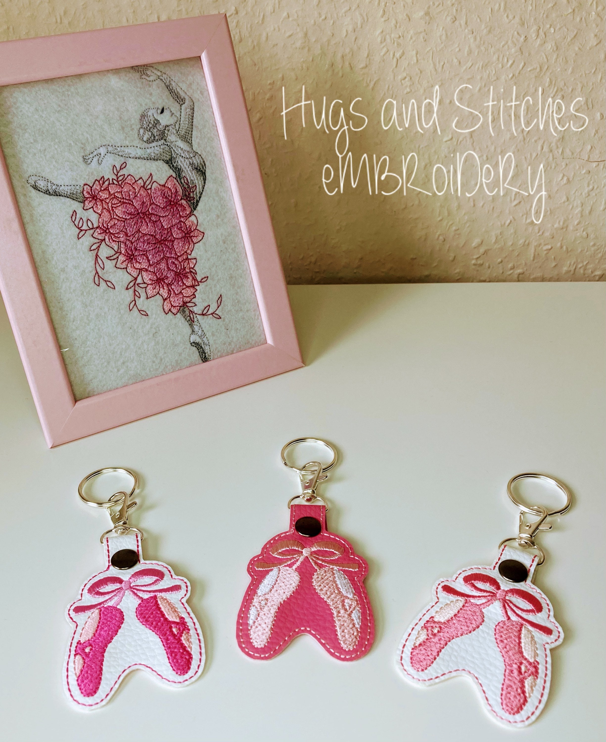 Ballet shoes Keyrings Keychain Keyrings Kids Bag Charm Etsy