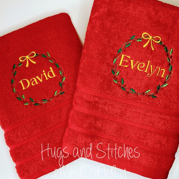Christmas Towels Etsy