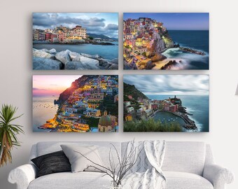 Italy Seascape Wall Art PRINT SET - Amalfi Coast, Positano, Cinque Terre, Manarola, Vernazza | Travel Photography by TheWorldExplored