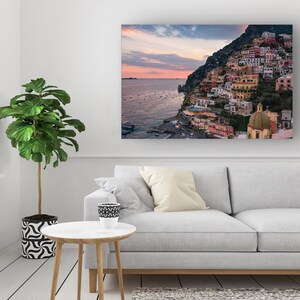 Glimmering Positano Wall Art PRINT Amalfi Coast, Italy Gift Mediterranean Sea Decor Travel Photography by TheWorldExplored image 2