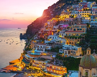 Jeweled Coast Wall Art PRINT - Positano, Italy - Amalfi Coast Gift - Mediterranean Home Decor | Travel Photography by TheWorldExplored