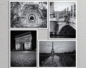 Paris Print Set, Musee d'Orsay, Arc de Triompe, Eiffel Tower, Pont Alexandre III, Paris Wall Art | Travel Photography by TheWorldExplored