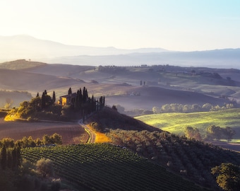 Tuscan Dream Wall Art PRINT - Tuscany, Italy Gift - Farmhouse Decor - Val d'Orcia | Travel Photography by TheWorldExplored