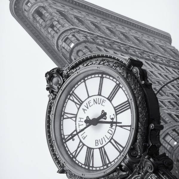 Flatiron Building Print, Manhattan, New York City, New York, Fifth Avenue Building Clock | Travel Photography by TheWorldExplored