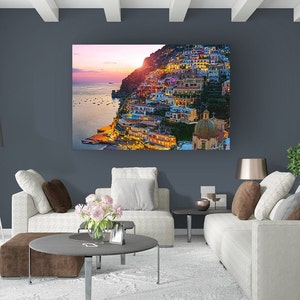 Jeweled Coast Wall Art CANVAS - Positano, Italy - Amalfi Coast Gift - Mediterranean Sea | Travel Photography by TheWorldExplored