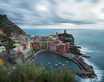 Cinque Terre Photography, Vernazza Wall Art, Fishing Village, Seascape, Italy, Mediterranean Sea | Travel Photography by TheWorldExplored