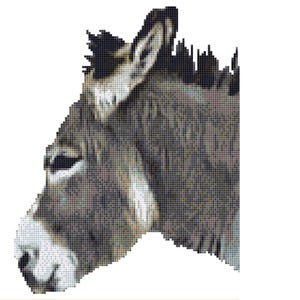 CROSS STITCH KIT - Donkey 19cm x 24cm Full Kit