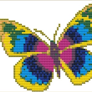 Butterfly Mini Cross Stitch Embroidery Kit – Kikkerland Design Inc