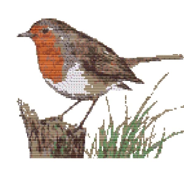 Cross Stitch Pattern Robin - Etsy