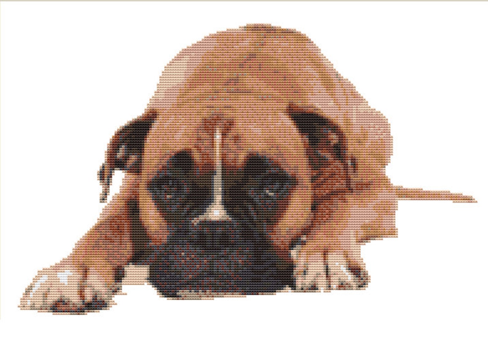 CROSS STITCH KIT Boxer Dog 33cm x 21 cm Etsy