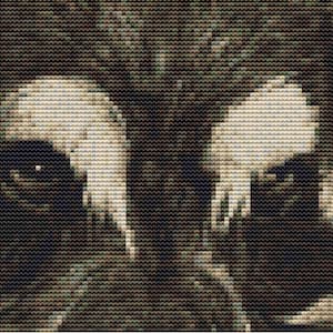 Cross stitch Kit= Schnauzer Face 22cm x14cm 14 count