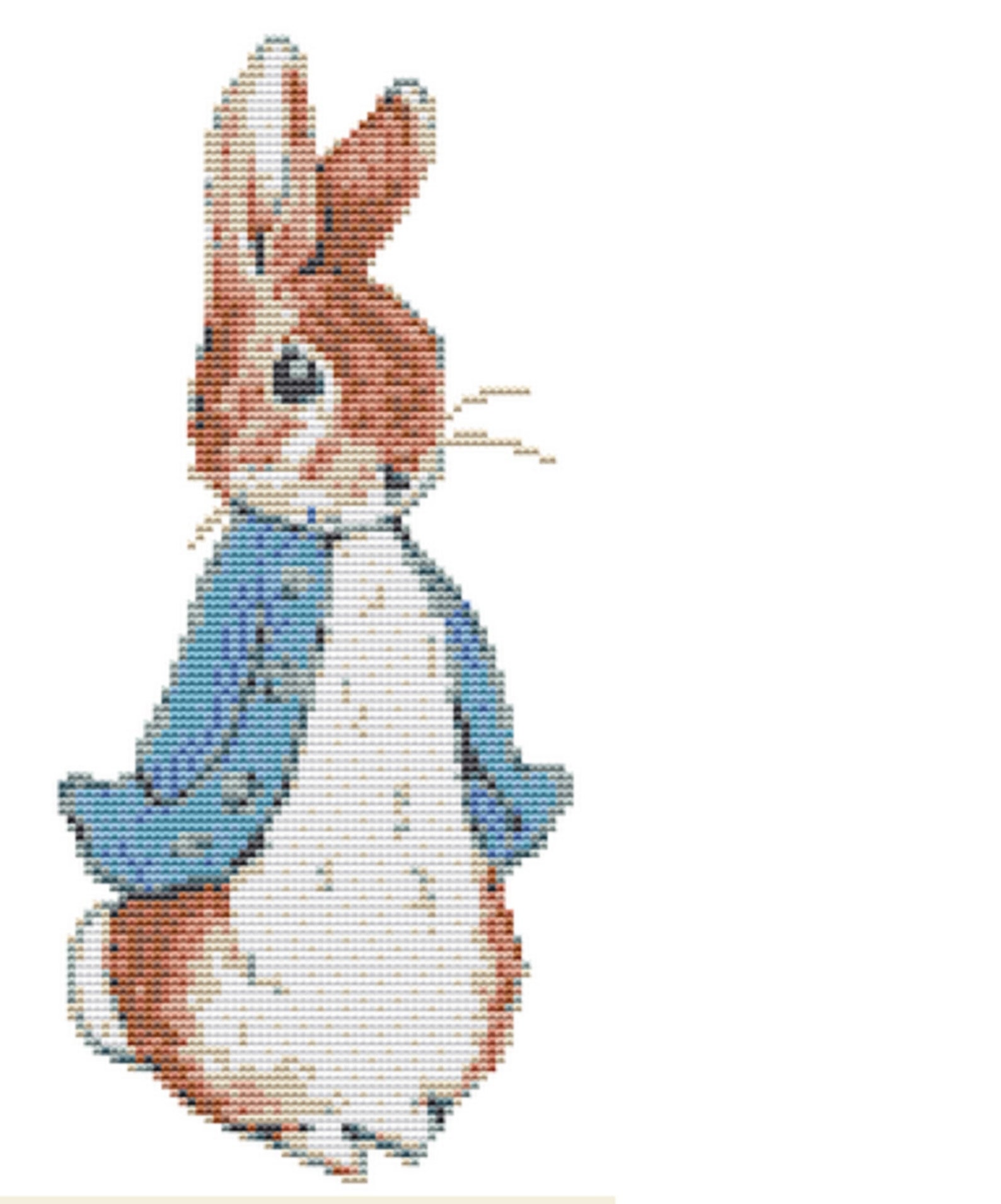 CROSS STITCH Kit-peter Rabbit 10cm X 24 Cm - Etsy UK