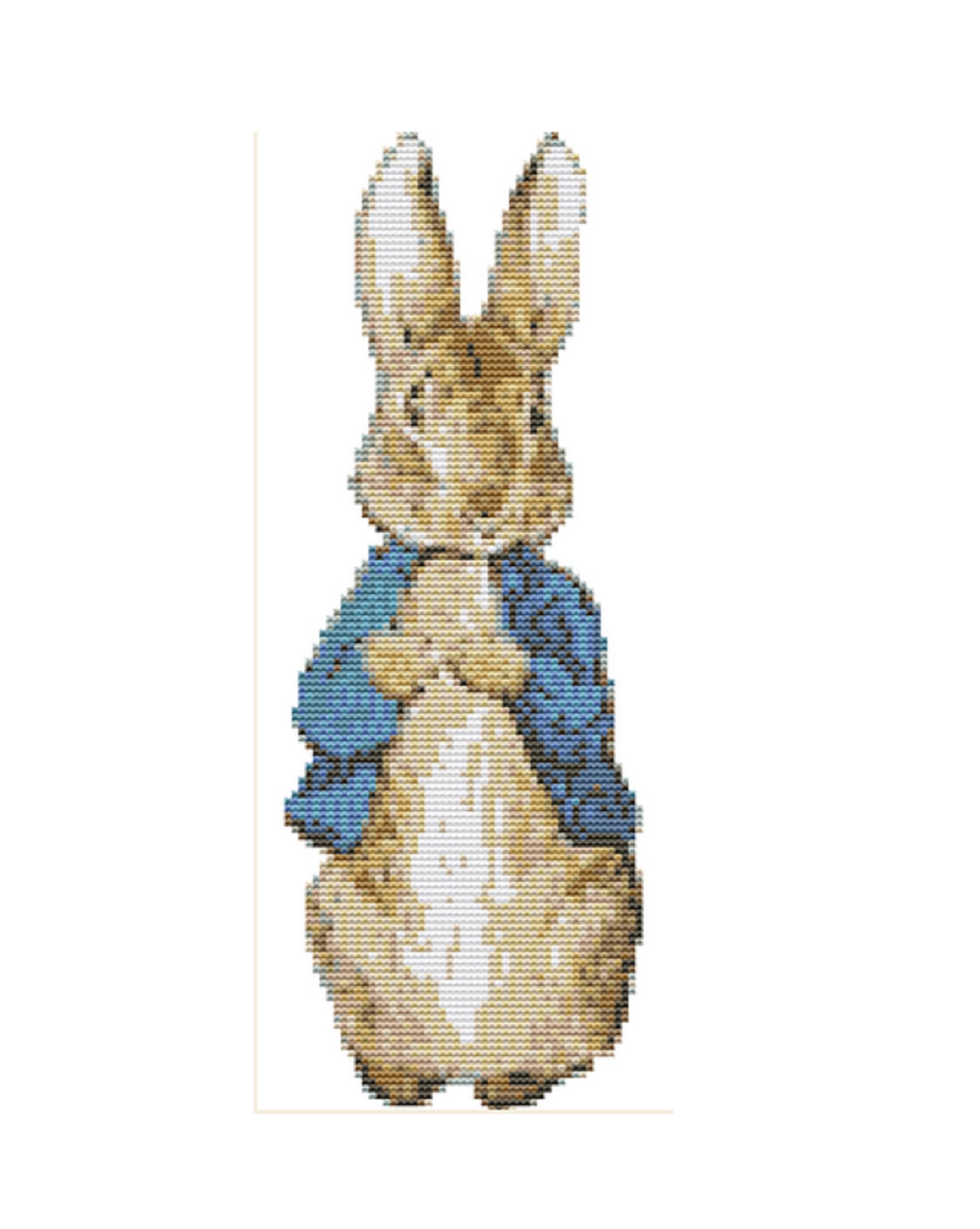 CROSS STITCH KIT Peter Rabbit 9cm X 25cm Etsy