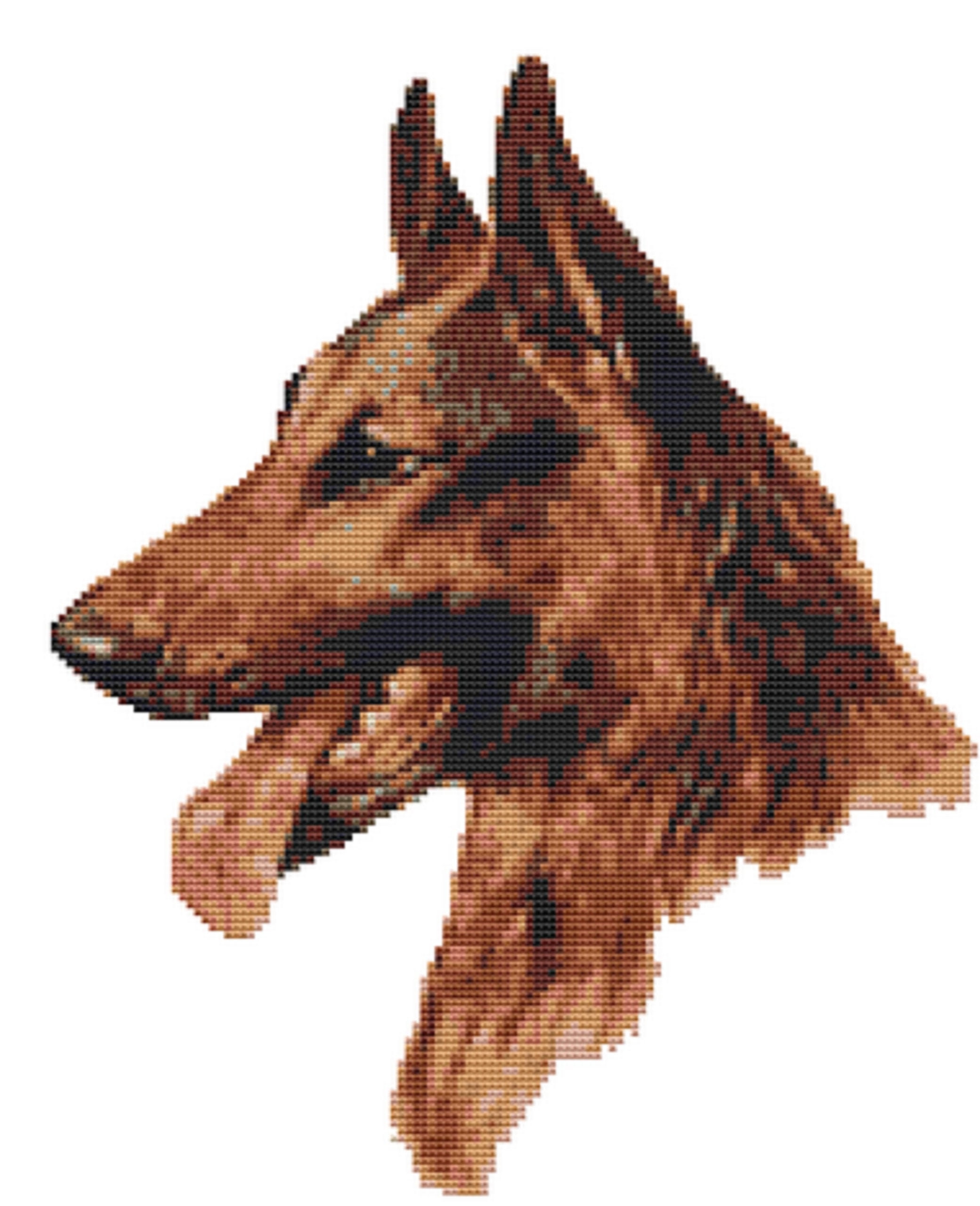 CROSS STITCH KIT German Shepherd 22cm X 27 Cm Full Kit or Etsy