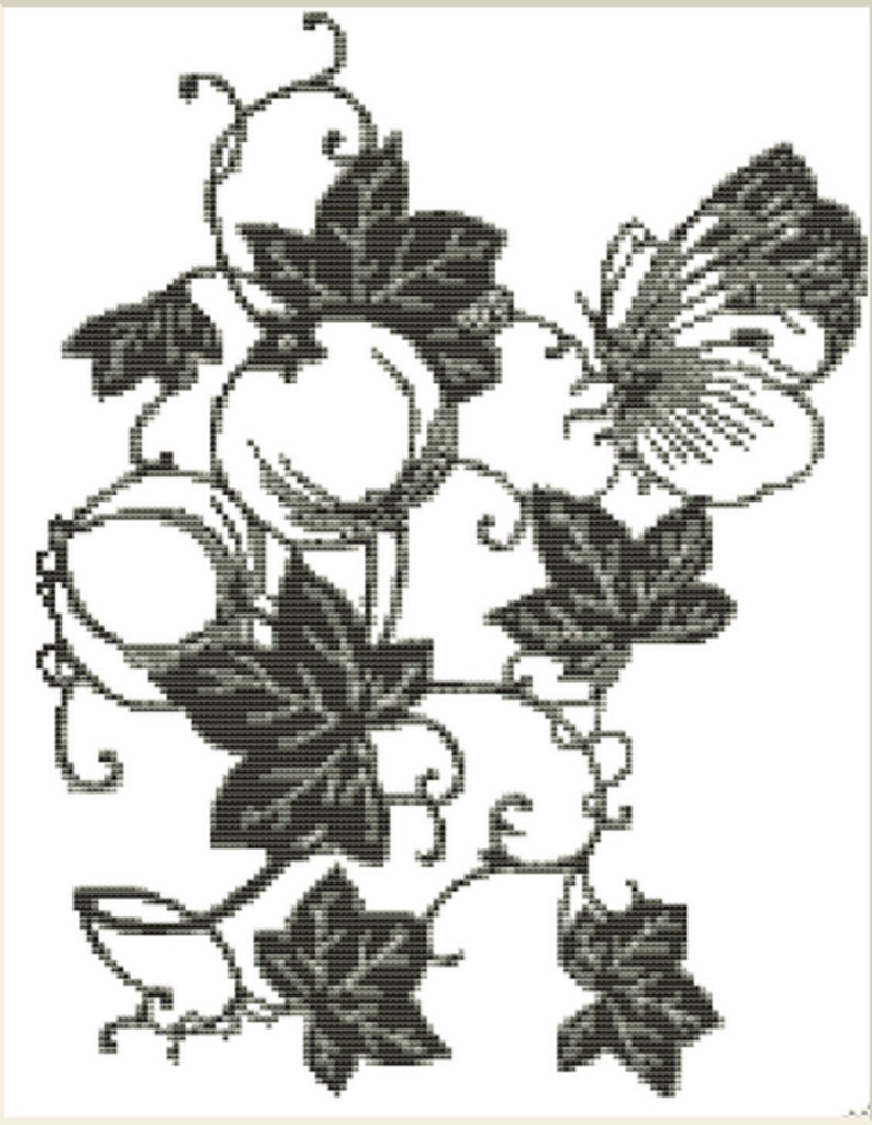 CROSS STITCH KIT Fretwork Ivy 24cm X 32 Cm 14 Count Etsy
