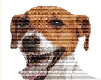 Kreuzstichvorlage - JACK RUSSELL 21cm x 18cm