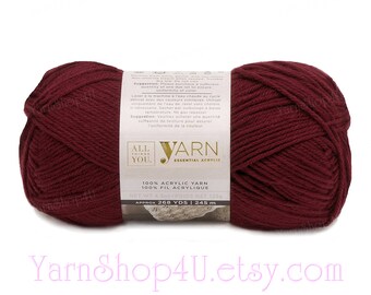 burgundy yarn etsy