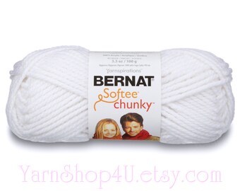 Single Ball Yarn Red Bernat Softee Chunky Yarn Berry Red