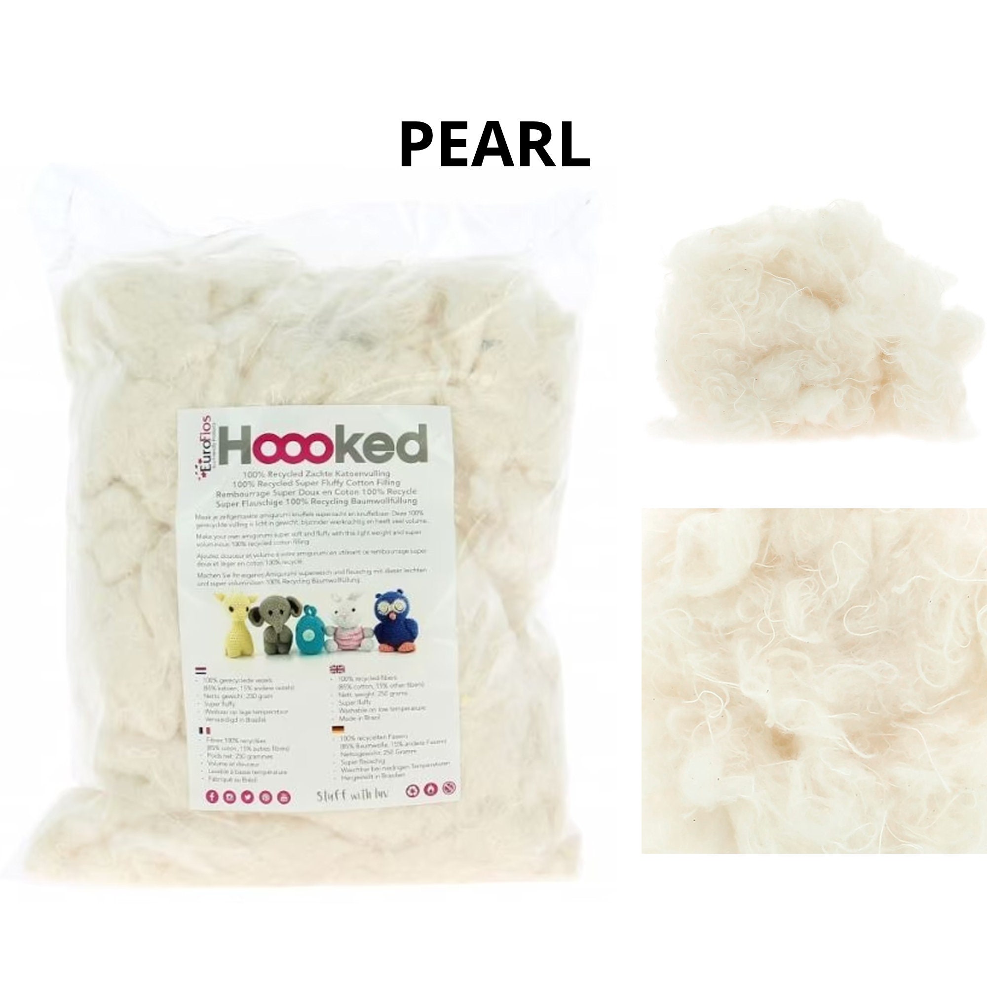 100% Recycled Fluffy Cotton Filling - Hoooked