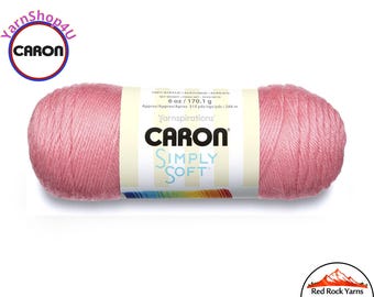 STRAWBERRY - Caron Simply Soft Collection 6oz / 315yds (170g / 288m) 100% Acrylic yarn. Item H97COL0015