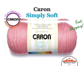 STRAWBERRY - Caron Simply Soft Collection 6oz / 315yds (170g / 288m) 100% Acrylic yarn. Item H97COL0015