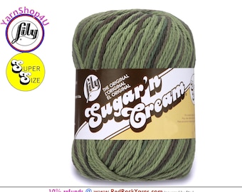 RENEGADE Super Size 3oz | 143yds. 100% Cotton yarn. Original Lily Sugar N Cream (3 ounces | 143 yards). Color #19983