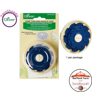 Clover Dome Threaded Needle Case. Keeps Threaded Needles Neatly stored and ready to use at any time! Clover #625