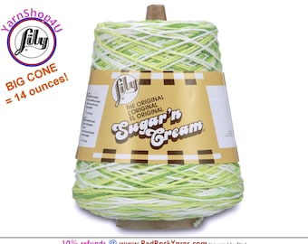 KEY LIME PIE - 14oz | 674 yards Cone. Lily Sugar N Cream Cotton yarn. 100% cotton. Item# 10300202713