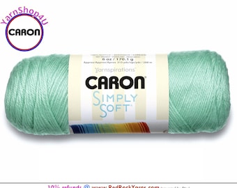 ROBINS EGG - Caron Simply Soft 6oz / 315yds (170g / 288m) 100% Acrylic yarn. Item H970039780