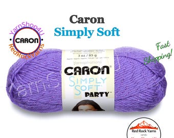 GRAPE - Caron Simply Soft Brites 6oz / 315yds (170g / 288m) 100% Acrylic yarn. Item H970039610