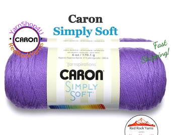 GRAPE - Caron Simply Soft Brites 6oz / 315yds (170g / 288m) 100% Acrylic yarn. Item H970039610