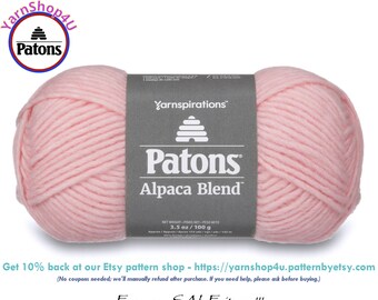 PINK PEONY- Patons Alpaca Blend bulky weight roving yarn. 3.5oz | 155yd. Color PEONY Item 24110101009 [Discontinued 2022]