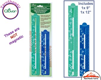 Knit & Crochet Pattern Chart Marker Set. Helps Keeps your place on charts and patterns. Clover #3164