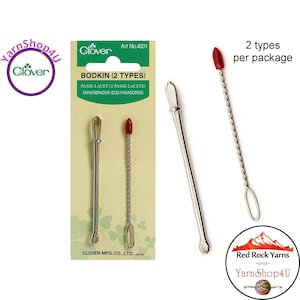 BODKINS - Used to pull cord, Elastic and more through casings. Includes 2 Bodkins: Binding and Head. For Threading elastic and more! #4001