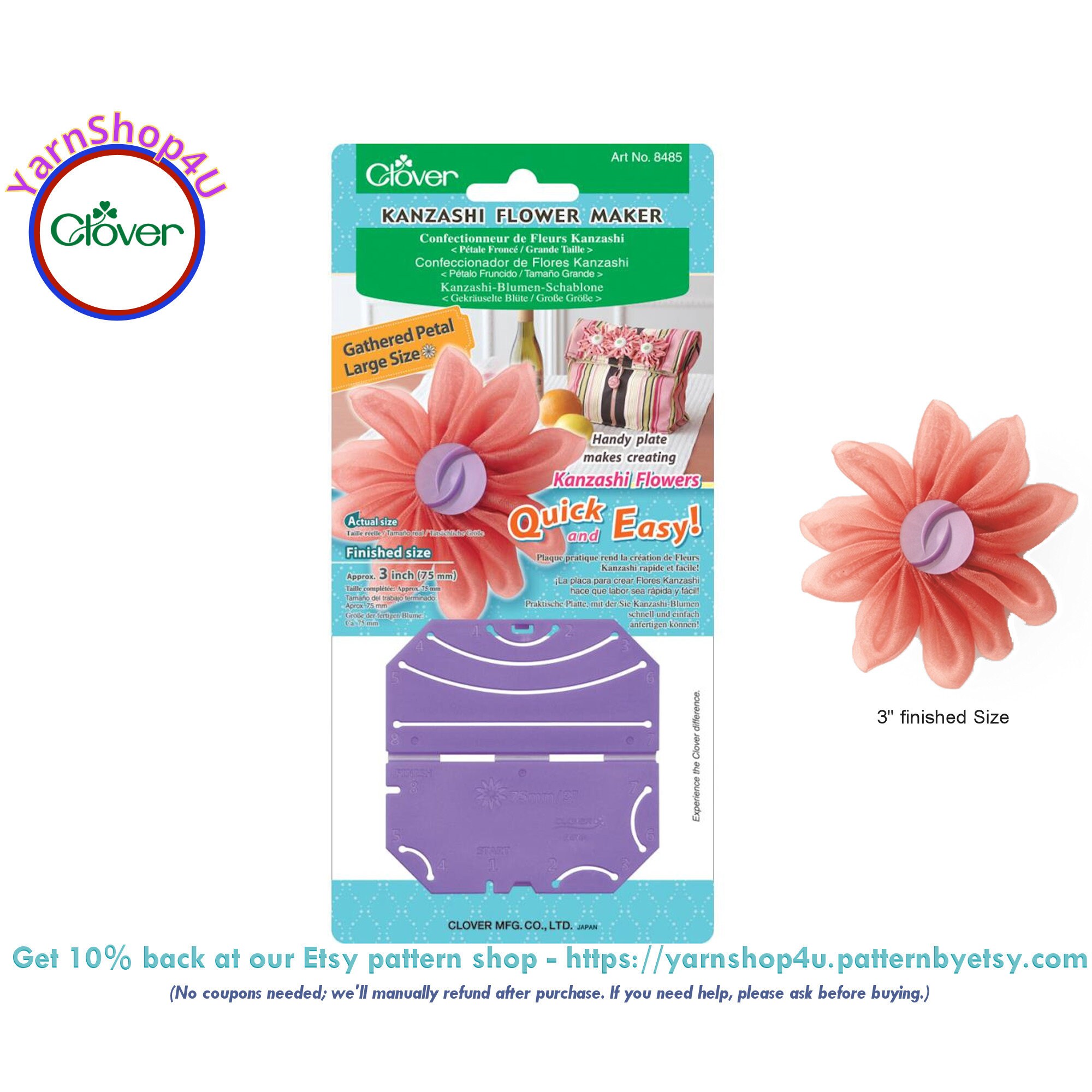 KANZASHI para de pétalos GRANDES RECOLECTADAS de tamaño - Etsy España