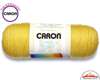 LEMONADE - Caron Simply Soft 6oz / 315yds (170g / 288m) 100% Acrylic yarn. Item H970039776