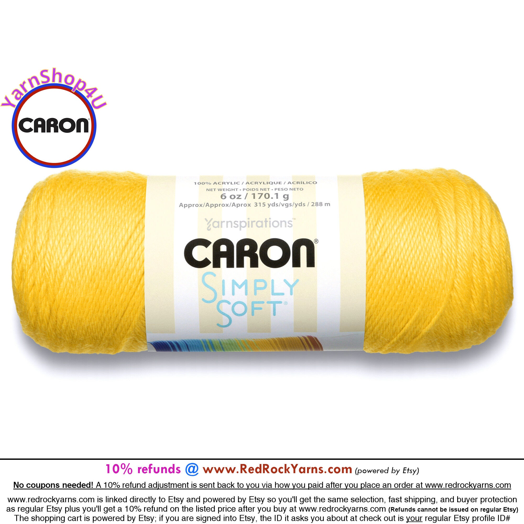 Save W/combined Shipping Caron Simply Soft Yarn 6oz/315 Yd heather  5oz/250yd Worsted Acrylic 4, Baby Soft Low & Fast Ship 