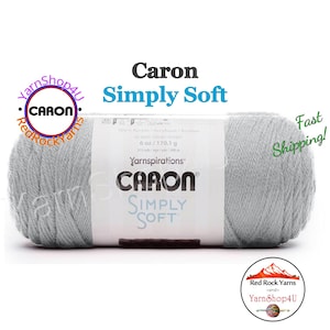 FEATHERED GRAY - Caron Simply Soft 6oz / 315yds (170g / 288m) 100% Acrylic yarn. Item H970039794
