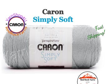FEATHERED GRAY - Caron Simply Soft 6oz / 315yds (170g / 288m) 100% Acrylic yarn. Item H970039794