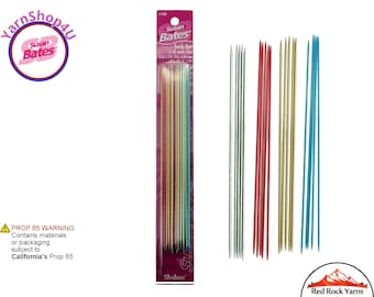 Susan Bates DPN Sock Set, 4 sizes (5 needles per size). Aluminum Double Pointed Needles