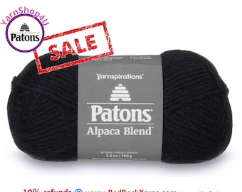 Clearance Sale! BLUEPRINT - Patons Alpaca Blend. Dark Blue, bulky weight roving yarn. 3.5oz | 155yd. Item 0102401024 [Discontinued Color]