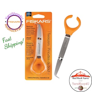 Fiskars Tweezers - Fingertip control with reverse open/close design to reduce hand strain when crafting. Release to lock onto small objects.