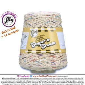 POTPOURRI PRINTS - 14oz | 674 yards Cone. Lily Sugar N Cream Cotton yarn. 100% cotton. Great for dishcloths and more!