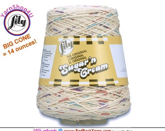 POTPOURRI PRINTS - 14oz | 674 yards Cone. Lily Sugar N Cream Cotton yarn. 100% cotton. Great for dishcloths and more!