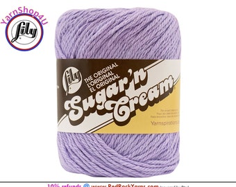 SOFT VIOLET - 2.5oz | 120yd The Original Lily Sugar N Cream 100% Cotton Yarn (2.5 ounce / 120 yards)