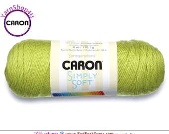 CHARTREUSE - Caron Simply Soft 6oz / 315yds (170g / 288m) 100% Acrylic yarn. Item H970039771