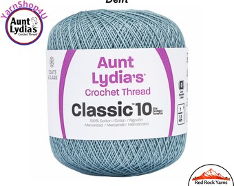 DELFT - Aunt Lydia's Classic 10 Crochet Thread. 350yds. Item #154-0480
